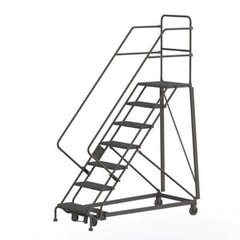 TRI-ARC - Rolling & Wall Mounted Ladders & Platforms Type: Stairway Slope Ladder Style: Rolling Safety Ladder - Eagle Tool & Supply