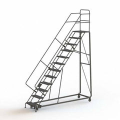 TRI-ARC - Rolling & Wall Mounted Ladders & Platforms Type: Stairway Slope Ladder Style: Rolling Safety Ladder - Eagle Tool & Supply