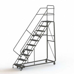 TRI-ARC - Rolling & Wall Mounted Ladders & Platforms Type: Stairway Slope Ladder Style: Rolling Safety Ladder - Eagle Tool & Supply