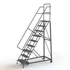 TRI-ARC - Rolling & Wall Mounted Ladders & Platforms Type: Rolling Warehouse Ladder Style: Rolling Safety Ladder - Eagle Tool & Supply