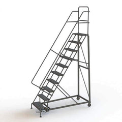 TRI-ARC - Rolling & Wall Mounted Ladders & Platforms Type: Rolling Warehouse Ladder Style: Rolling Safety Ladder - Eagle Tool & Supply