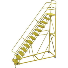TRI-ARC - Rolling & Wall Mounted Ladders & Platforms Type: Stairway Slope Ladder Style: Forward Descent 50 Degree Incline - Eagle Tool & Supply