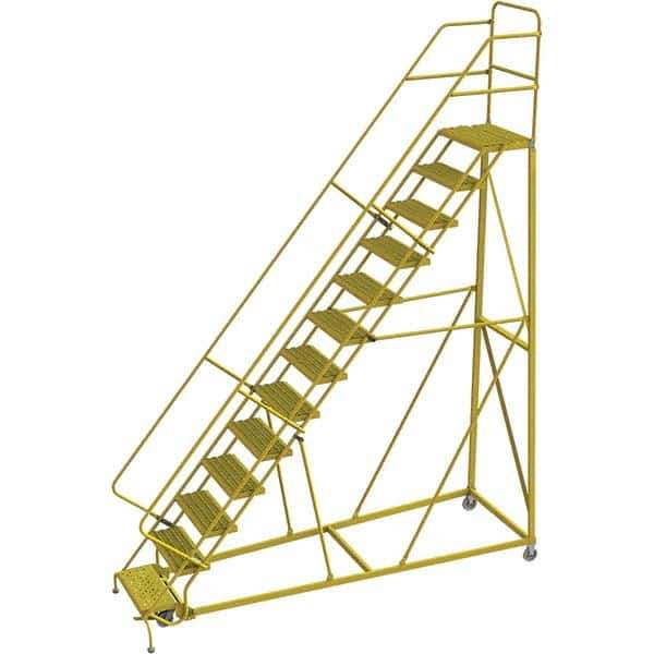 TRI-ARC - Rolling & Wall Mounted Ladders & Platforms Type: Stairway Slope Ladder Style: Forward Descent 50 Degree Incline - Eagle Tool & Supply