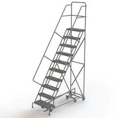 TRI-ARC - Rolling & Wall Mounted Ladders & Platforms Type: All-Directional Ladder Style: Forward Descent 50 Degree Incline - Eagle Tool & Supply