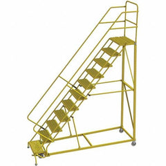 TRI-ARC - Rolling & Wall Mounted Ladders & Platforms Type: Stairway Slope Ladder Style: Forward Descent 50 Degree Incline - Eagle Tool & Supply