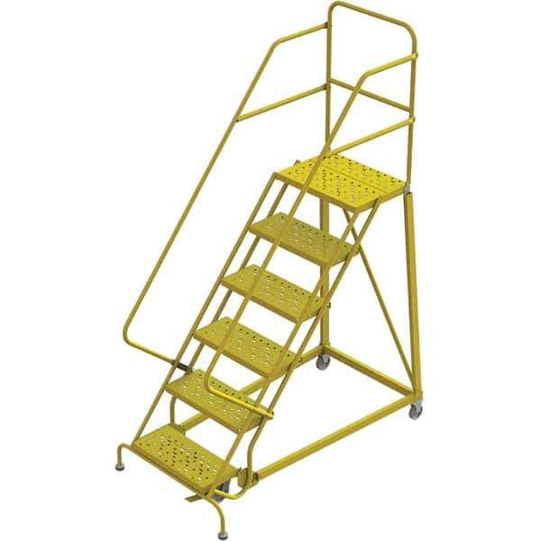 TRI-ARC - Rolling & Wall Mounted Ladders & Platforms Type: Stairway Slope Ladder Style: Forward Descent 50 Degree Incline - Eagle Tool & Supply