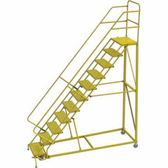 TRI-ARC - Rolling & Wall Mounted Ladders & Platforms Type: Stairway Slope Ladder Style: Forward Descent 50 Degree Incline - Eagle Tool & Supply