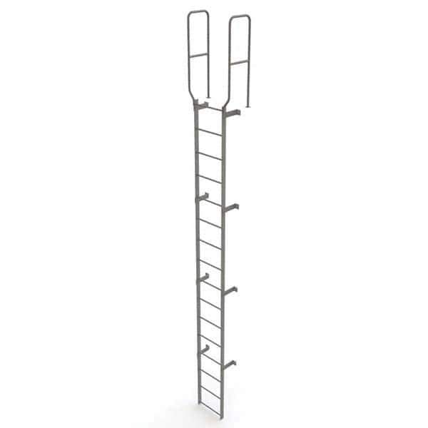 TRI-ARC - Rolling & Wall Mounted Ladders & Platforms Type: Fixed Ladder Style: Safety Cage - Eagle Tool & Supply