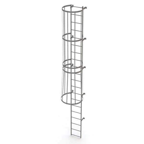 TRI-ARC - Rolling & Wall Mounted Ladders & Platforms Type: Fixed Ladder Style: Safety Cage - Eagle Tool & Supply