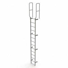 TRI-ARC - Rolling & Wall Mounted Ladders & Platforms Type: Fixed Ladder Style: Safety Cage - Eagle Tool & Supply