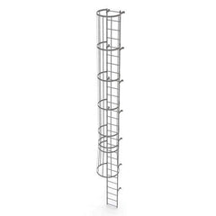 TRI-ARC - Rolling & Wall Mounted Ladders & Platforms Type: Fixed Ladder Style: Safety Cage - Eagle Tool & Supply