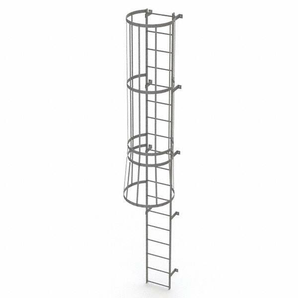 TRI-ARC - Rolling & Wall Mounted Ladders & Platforms Type: Fixed Ladder Style: Safety Cage - Eagle Tool & Supply