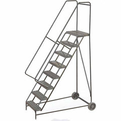 TRI-ARC - Rolling & Wall Mounted Ladders & Platforms Type: Rolling Warehouse Ladder Style: Rolling Safety Ladder - Eagle Tool & Supply