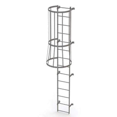 TRI-ARC - Rolling & Wall Mounted Ladders & Platforms Type: Fixed Ladder Style: Safety Cage - Eagle Tool & Supply