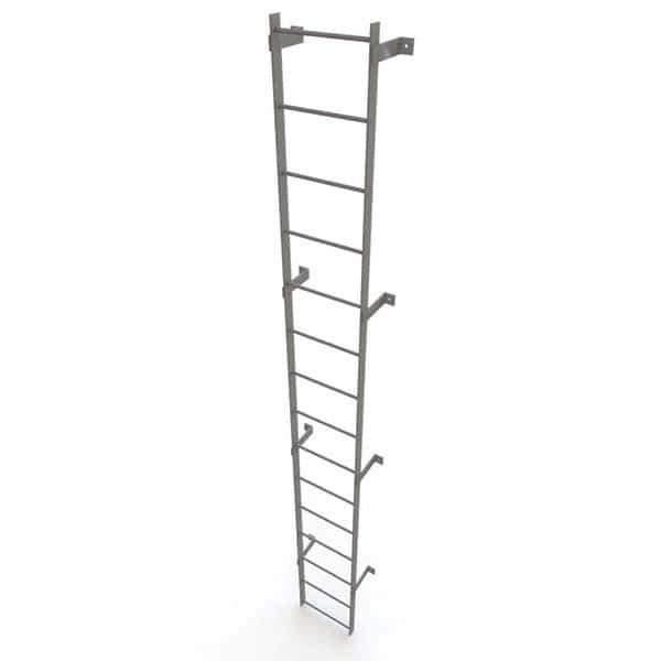 TRI-ARC - Rolling & Wall Mounted Ladders & Platforms Type: Fixed Ladder Style: Safety Cage - Eagle Tool & Supply