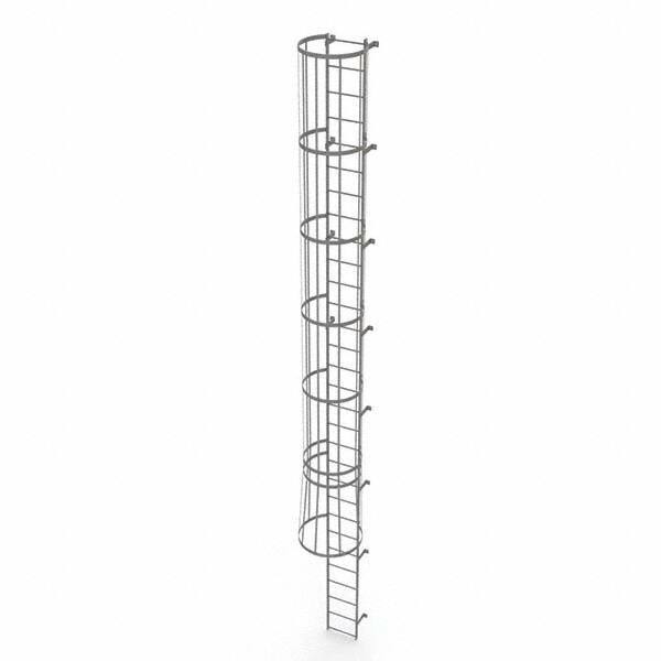 TRI-ARC - Rolling & Wall Mounted Ladders & Platforms Type: Fixed Ladder Style: Safety Cage - Eagle Tool & Supply