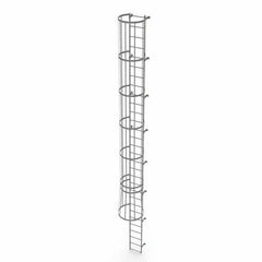 TRI-ARC - Rolling & Wall Mounted Ladders & Platforms Type: Fixed Ladder Style: Safety Cage - Eagle Tool & Supply