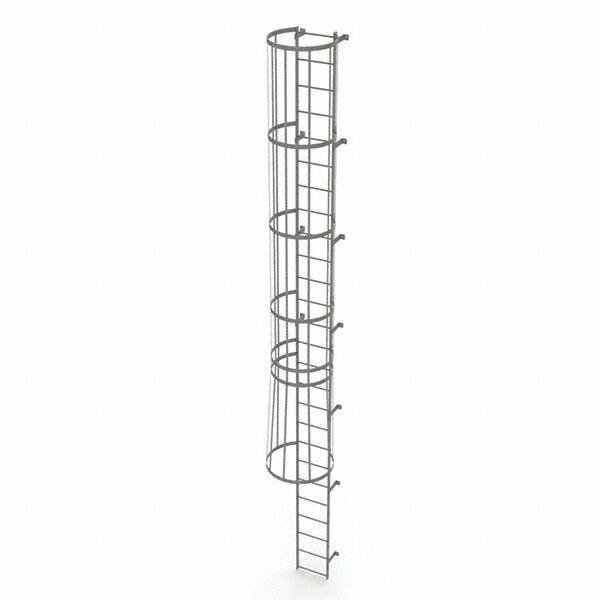 TRI-ARC - Rolling & Wall Mounted Ladders & Platforms Type: Fixed Ladder Style: Safety Cage - Eagle Tool & Supply