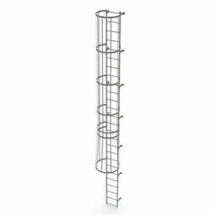 TRI-ARC - Rolling & Wall Mounted Ladders & Platforms Type: Fixed Ladder Style: Safety Cage - Eagle Tool & Supply