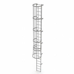 TRI-ARC - Rolling & Wall Mounted Ladders & Platforms Type: Fixed Ladder Style: Safety Cage - Eagle Tool & Supply