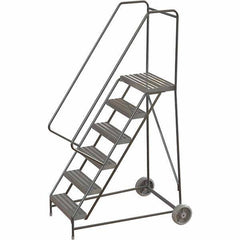 TRI-ARC - Rolling & Wall Mounted Ladders & Platforms Type: Rolling Warehouse Ladder Style: Rolling Safety Ladder - Eagle Tool & Supply