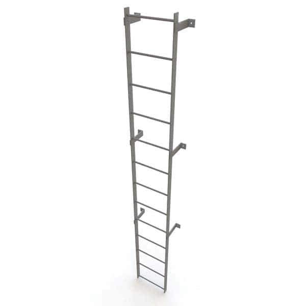 TRI-ARC - Rolling & Wall Mounted Ladders & Platforms Type: Fixed Ladder Style: Safety Cage - Eagle Tool & Supply