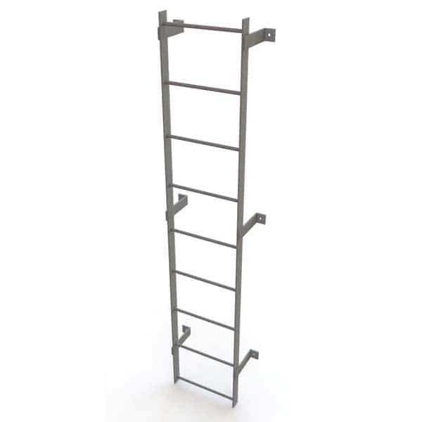 TRI-ARC - Rolling & Wall Mounted Ladders & Platforms Type: Fixed Ladder Style: Safety Cage - Eagle Tool & Supply