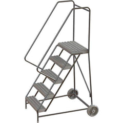 TRI-ARC - Rolling & Wall Mounted Ladders & Platforms Type: Rolling Warehouse Ladder Style: Rolling Safety Ladder - Eagle Tool & Supply