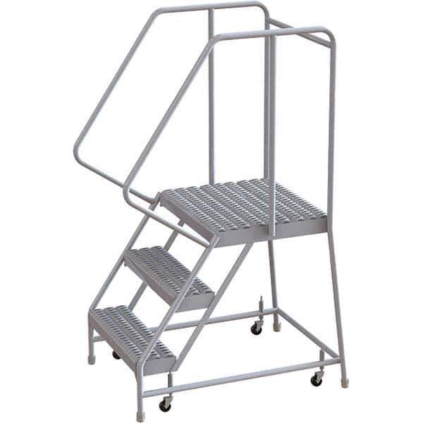 TRI-ARC - Rolling & Wall Mounted Ladders & Platforms Type: Rolling Warehouse Ladder Style: Rolling Safety Ladder - Eagle Tool & Supply