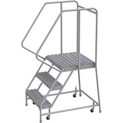 TRI-ARC - Rolling & Wall Mounted Ladders & Platforms Type: Rolling Warehouse Ladder Style: Rolling Safety Ladder - Eagle Tool & Supply