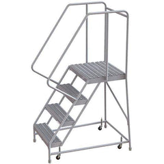 TRI-ARC - Rolling & Wall Mounted Ladders & Platforms Type: Rolling Warehouse Ladder Style: Rolling Safety Ladder - Eagle Tool & Supply