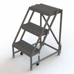 TRI-ARC - Rolling & Wall Mounted Ladders & Platforms Type: Rolling Warehouse Ladder Style: Rolling Platform Ladder - Eagle Tool & Supply