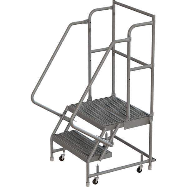 TRI-ARC - Rolling & Wall Mounted Ladders & Platforms Type: Rolling Warehouse Ladder Style: Rolling Platform Ladder - Eagle Tool & Supply
