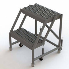 TRI-ARC - Rolling & Wall Mounted Ladders & Platforms Type: Rolling Warehouse Ladder Style: Rolling Platform Ladder - Eagle Tool & Supply