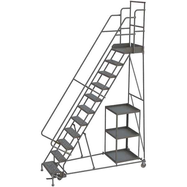 TRI-ARC - Rolling & Wall Mounted Ladders & Platforms Type: Stock-Picking Ladder Style: Rolling Safety Stock Picking Ladder - Eagle Tool & Supply