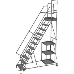 TRI-ARC - Rolling & Wall Mounted Ladders & Platforms Type: Stock-Picking Ladder Style: Rolling Safety Stock Picking Ladder - Eagle Tool & Supply
