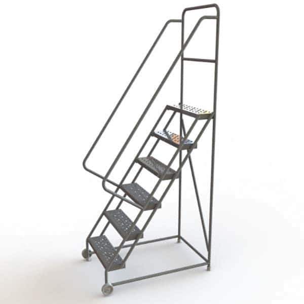 TRI-ARC - Rolling & Wall Mounted Ladders & Platforms Type: TiltNRoll Rolling Ladder Style: Tilt & Roll Safety Ladder - Eagle Tool & Supply