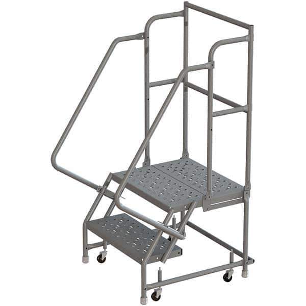 TRI-ARC - Rolling & Wall Mounted Ladders & Platforms Type: Rolling Warehouse Ladder Style: Rolling Platform Ladder - Eagle Tool & Supply