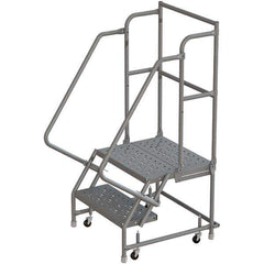 TRI-ARC - Rolling & Wall Mounted Ladders & Platforms Type: Rolling Warehouse Ladder Style: Rolling Platform Ladder - Eagle Tool & Supply