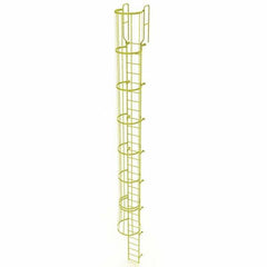 TRI-ARC - Rolling & Wall Mounted Ladders & Platforms Type: Fixed Ladder Style: Safety Cage - Eagle Tool & Supply