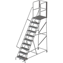 TRI-ARC - Rolling & Wall Mounted Ladders & Platforms Type: Rolling Warehouse Ladder Style: Rolling Platform Ladder - Eagle Tool & Supply