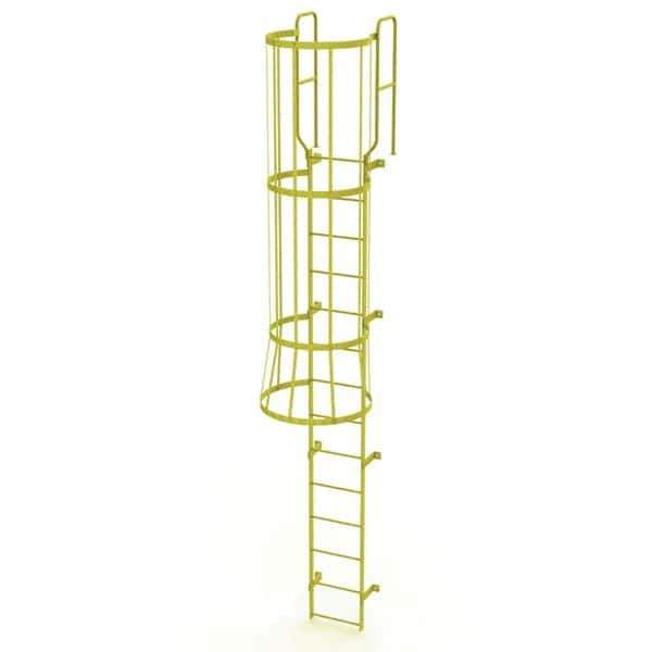 TRI-ARC - Rolling & Wall Mounted Ladders & Platforms Type: Fixed Ladder Style: Safety Cage - Eagle Tool & Supply