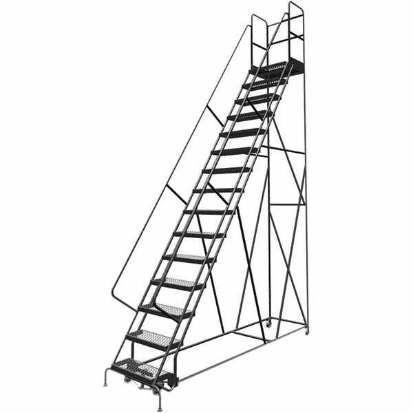 TRI-ARC - Rolling & Wall Mounted Ladders & Platforms Type: Rolling Warehouse Ladder Style: Rolling Platform Ladder - Eagle Tool & Supply