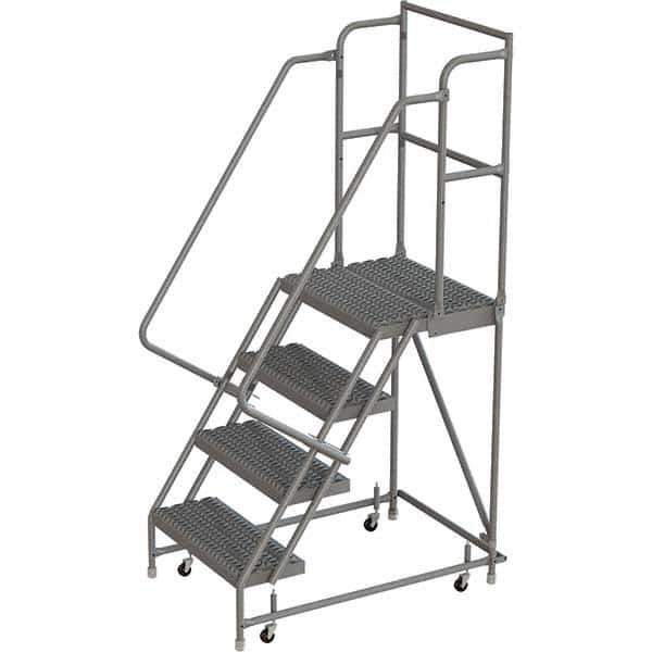 TRI-ARC - Rolling & Wall Mounted Ladders & Platforms Type: Rolling Warehouse Ladder Style: Rolling Platform Ladder - Eagle Tool & Supply