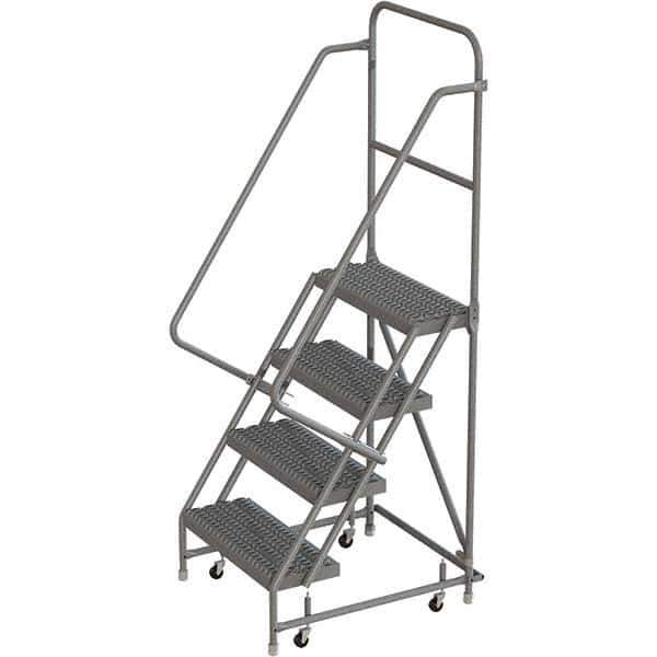 TRI-ARC - Rolling & Wall Mounted Ladders & Platforms Type: Rolling Warehouse Ladder Style: Rolling Platform Ladder - Eagle Tool & Supply