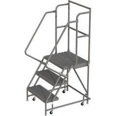 TRI-ARC - Rolling & Wall Mounted Ladders & Platforms Type: Rolling Warehouse Ladder Style: Rolling Platform Ladder - Eagle Tool & Supply