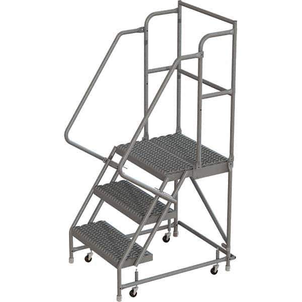TRI-ARC - Rolling & Wall Mounted Ladders & Platforms Type: Rolling Warehouse Ladder Style: Rolling Platform Ladder - Eagle Tool & Supply