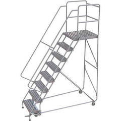 TRI-ARC - Rolling & Wall Mounted Ladders & Platforms Type: Rolling Warehouse Ladder Style: Rolling Safety Ladder - Eagle Tool & Supply