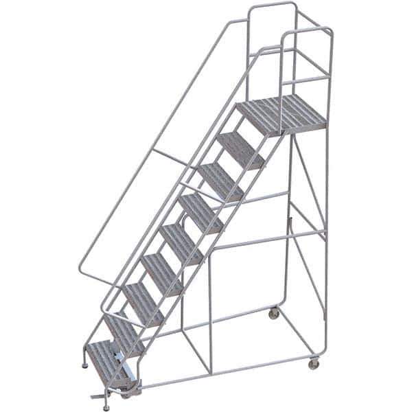 TRI-ARC - Rolling & Wall Mounted Ladders & Platforms Type: Rolling Warehouse Ladder Style: Rolling Safety Ladder - Eagle Tool & Supply
