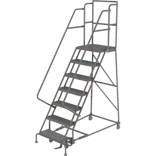 TRI-ARC - Rolling & Wall Mounted Ladders & Platforms Type: Rolling Warehouse Ladder Style: Rolling Platform Ladder - Eagle Tool & Supply